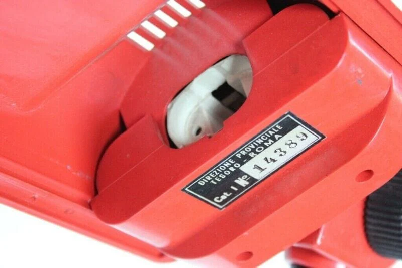 LAMPADA DA TAVOLO ANNI 70 VINTAGE ROSSA ORIGINALE PER SCRIVANIA MODERNARIATO - immagine 7